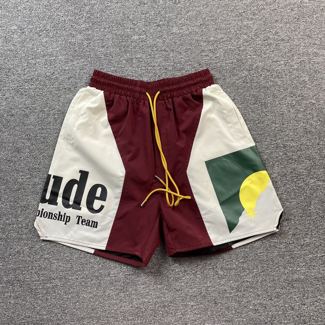 RHUDE SHORTS RED