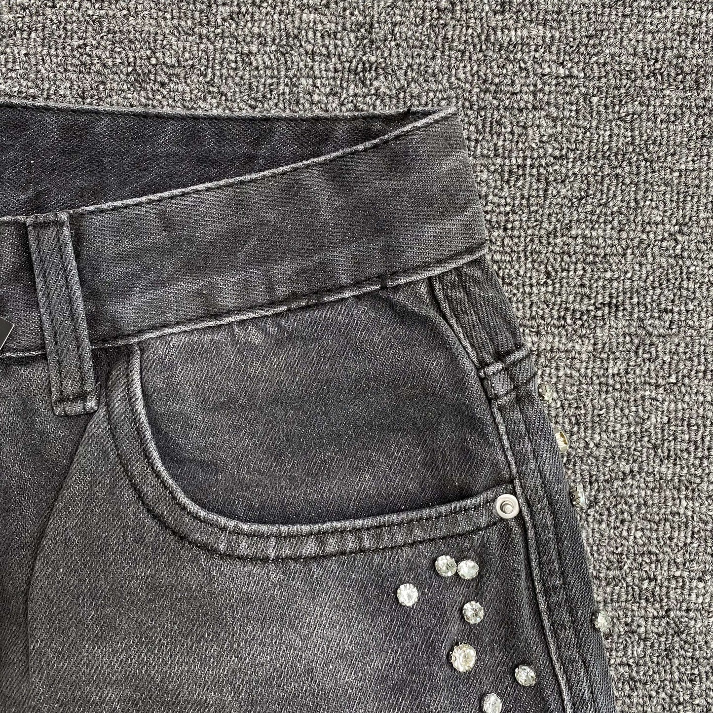 Pantalón Mixed Emotion Stone Jean Negro