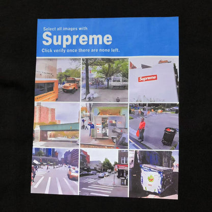 SUPREME VERIFY TEE BLACK