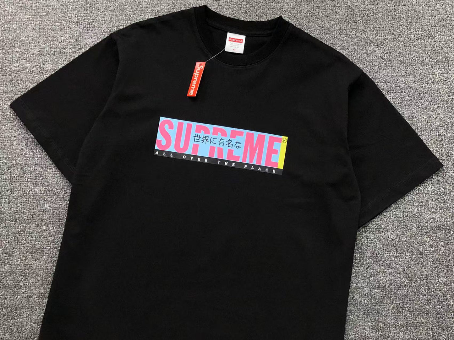 SUPREME ALL OVER TEE BLACK