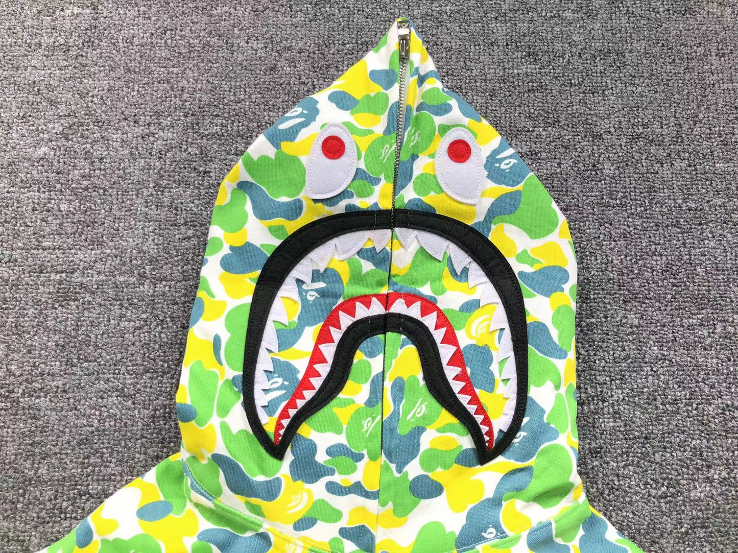 BAPE SHARK HK CENTRAL LIMITED FULL ZIP HOODIE