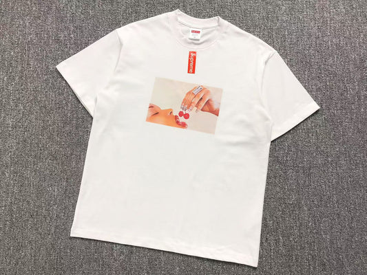 SUPREME CHERRIES TEE WHITE