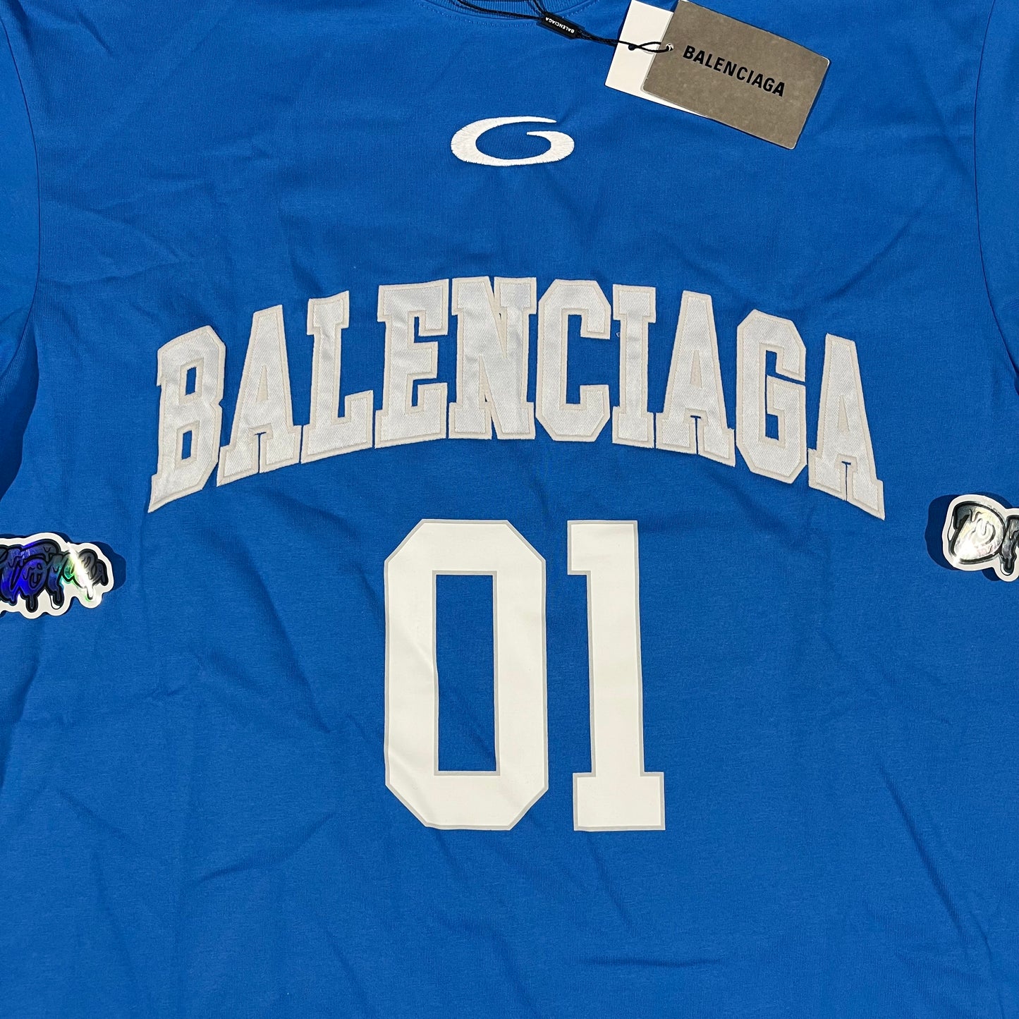 Remera Balenciaga Basketball Azul