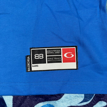 Remera Balenciaga Basketball Azul