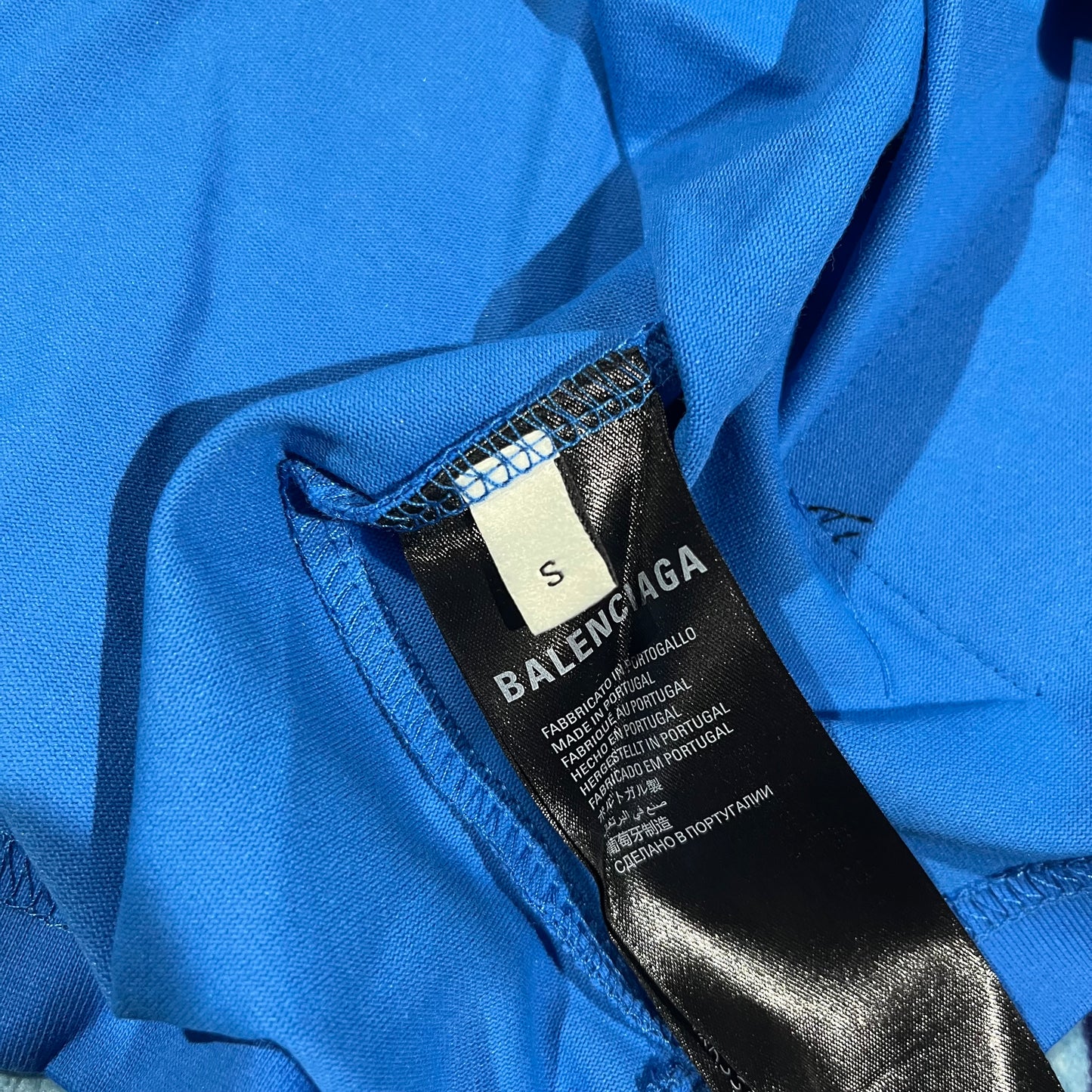 Remera Balenciaga Basketball Azul