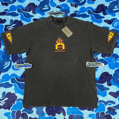 Remera Balenciaga Burning Unity Blanca