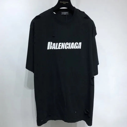 balenciaga-caps-destroyed-flatground-t-shirt-black-Drip Store Argentina