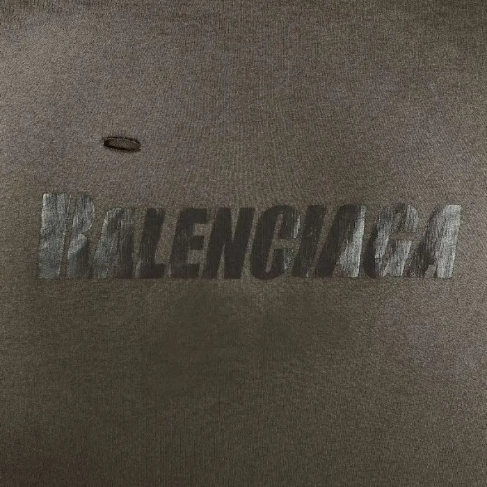 balenciaga-caps-destroyed-flatground-t-shirt-brown-2-Drip Store Argentina