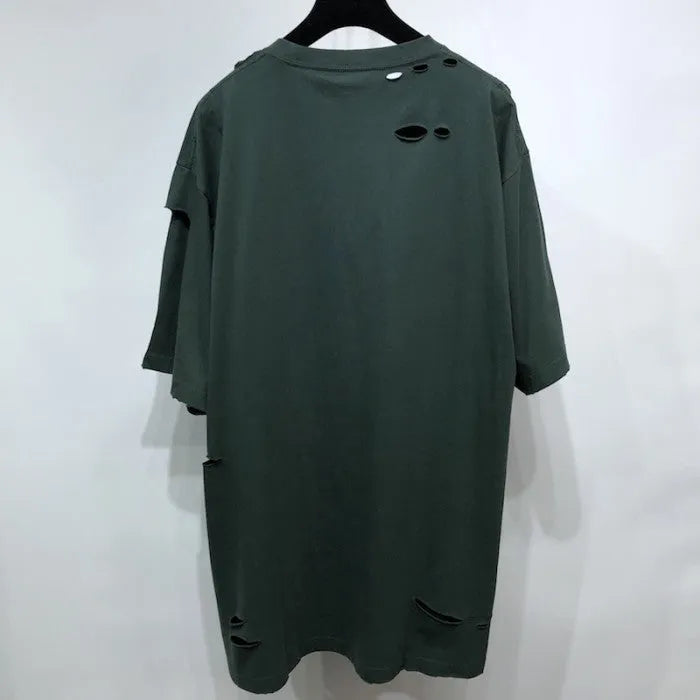 balenciaga-caps-destroyed-flatground-t-shirt-green-6-Drip Store Argentina