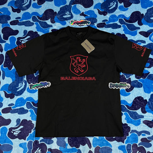 Remera Balenciaga Lion Club Negra