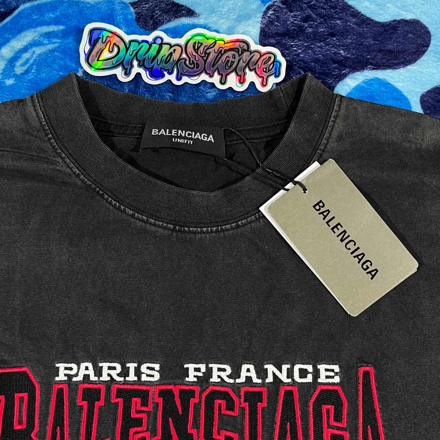 Remera Balenciaga Logo Print Negra