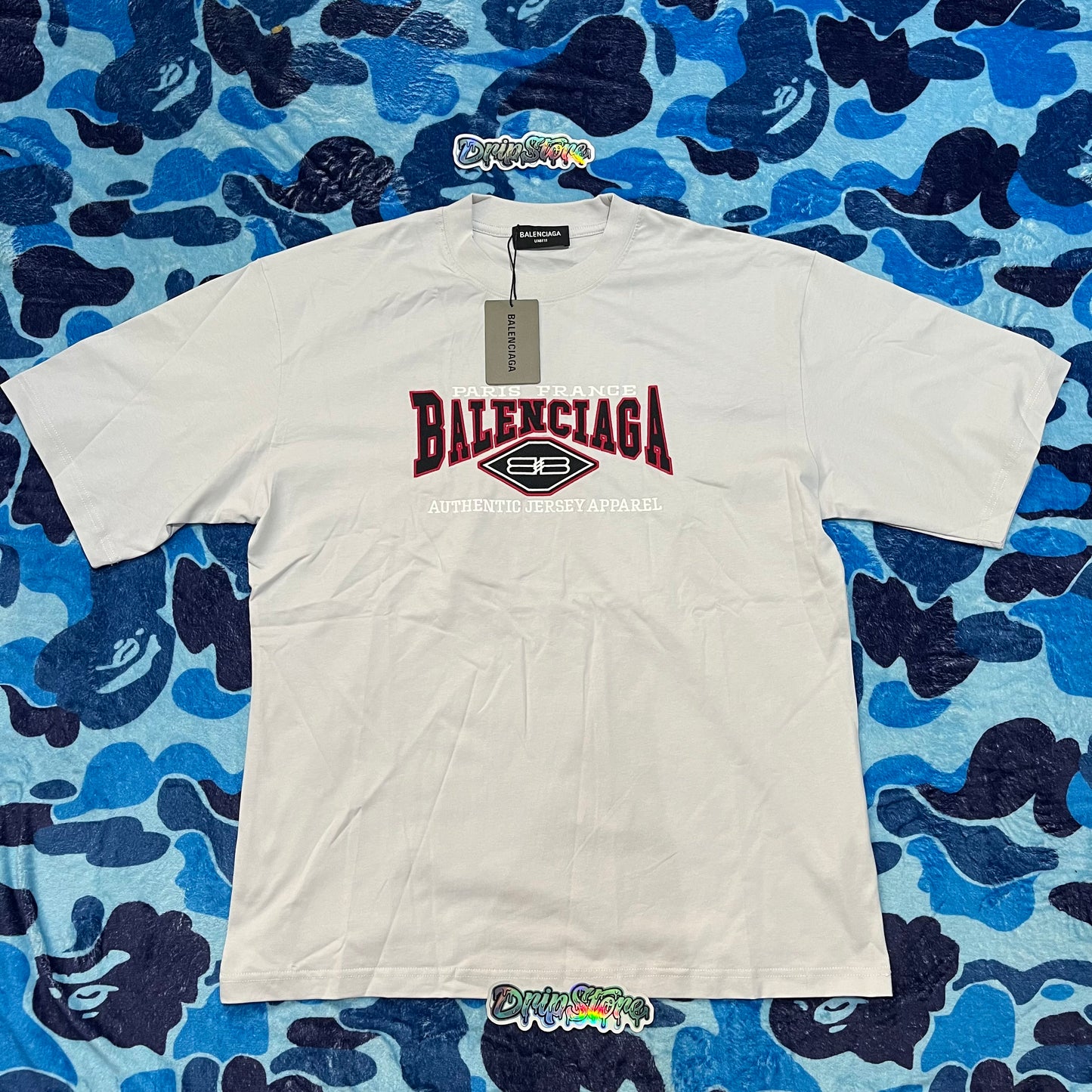 Remera Balenciaga Logo Print Blanca