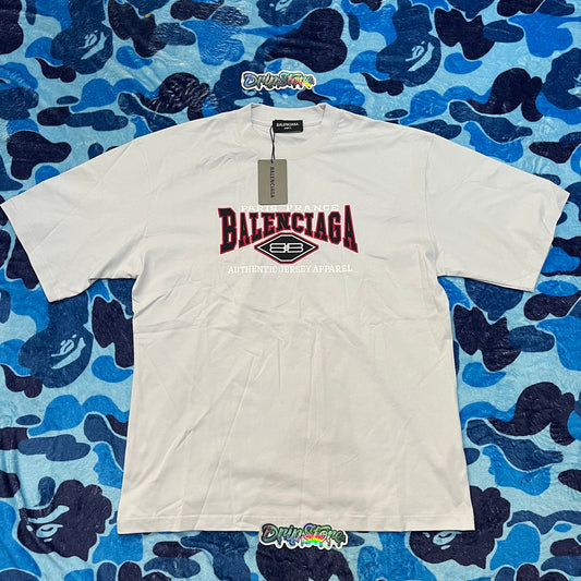 Remera Balenciaga Logo Print Blanca