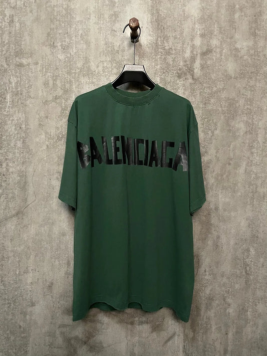 balenciaga-new-tape-type-t-shirt-green-Drip Store Argentina