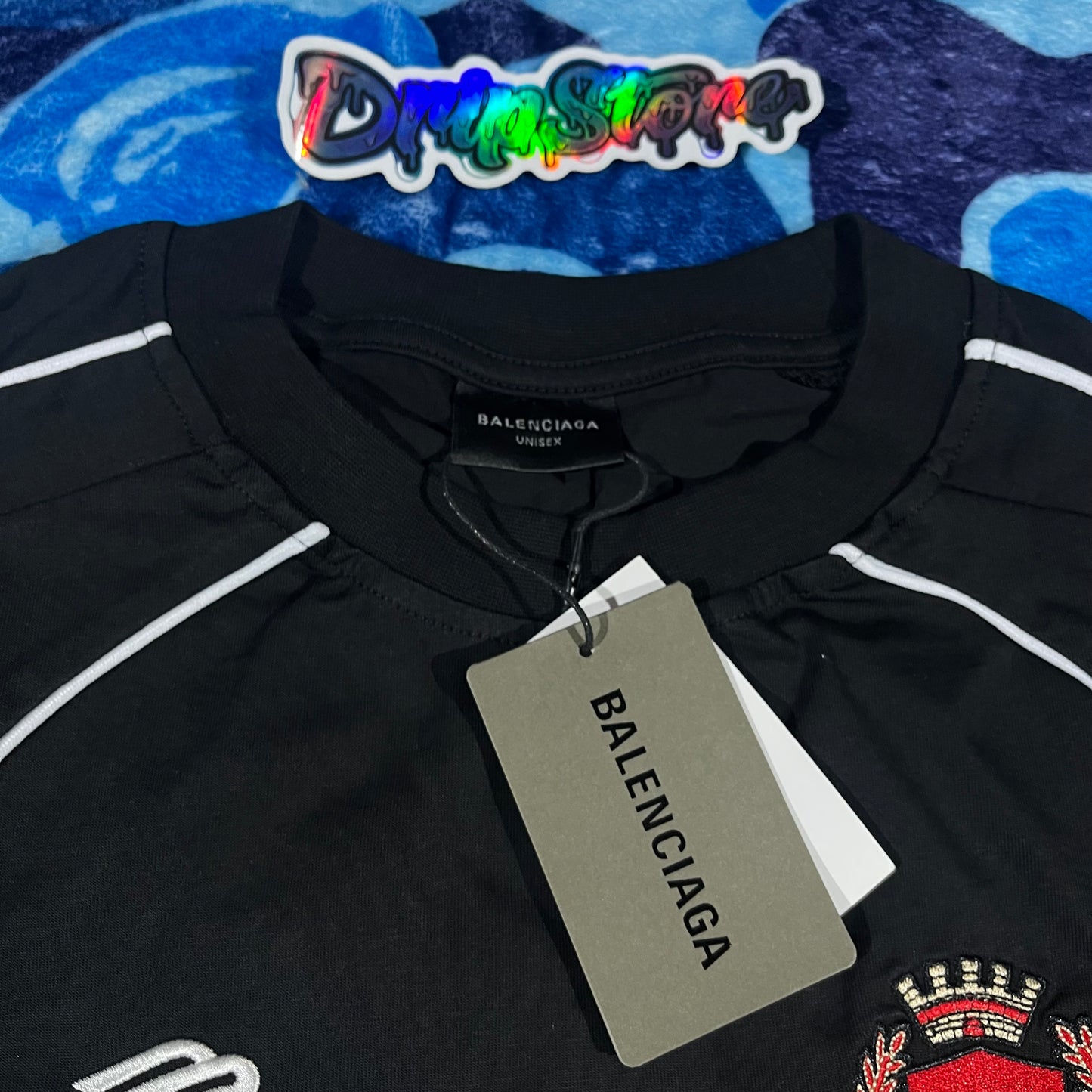 Remera Balenciaga Paris Soccer Negra
