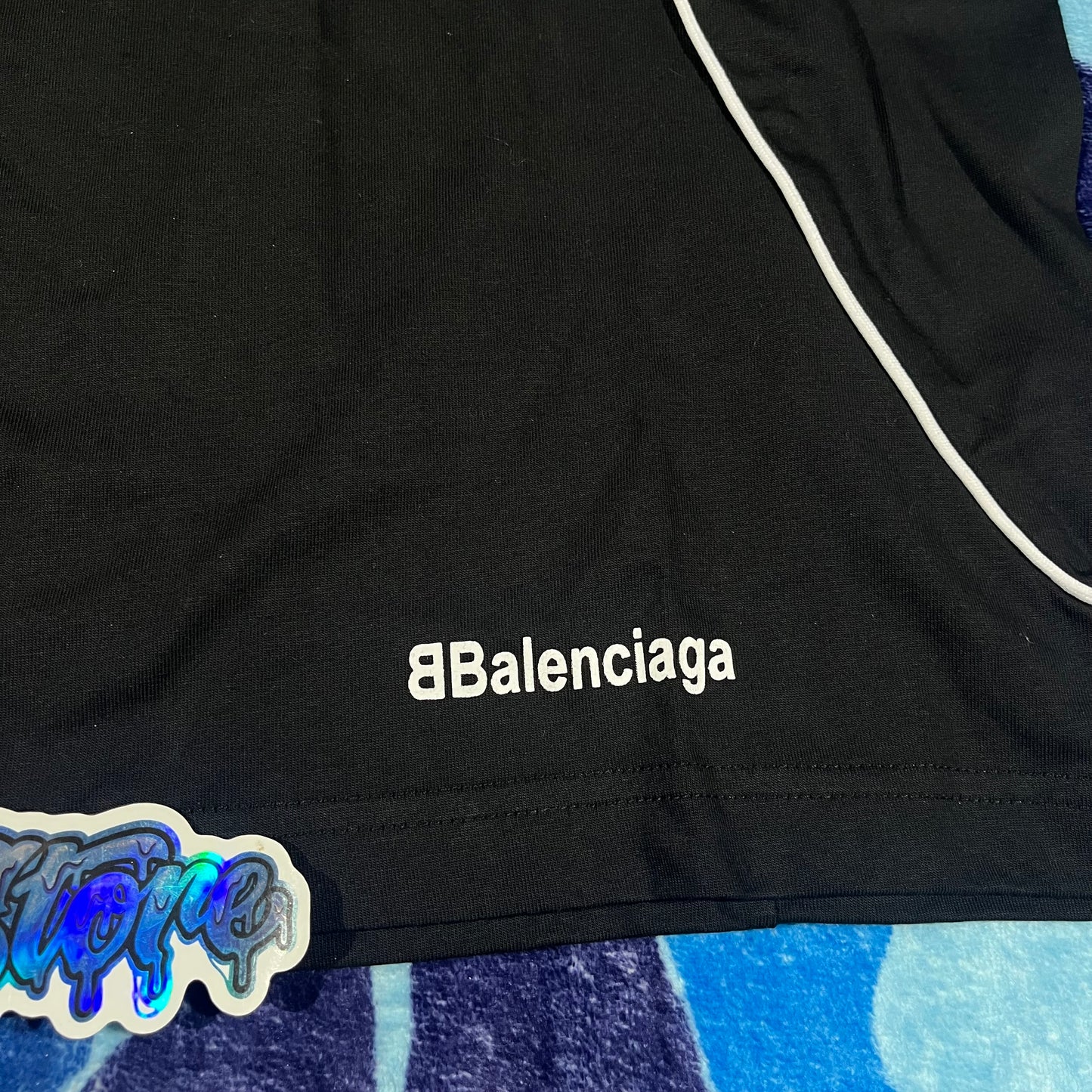 Remera Balenciaga Paris Soccer Negra