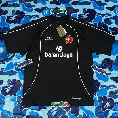 Remera Balenciaga Paris Soccer Negra