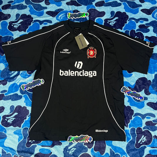 Remera Balenciaga Paris Soccer Negra