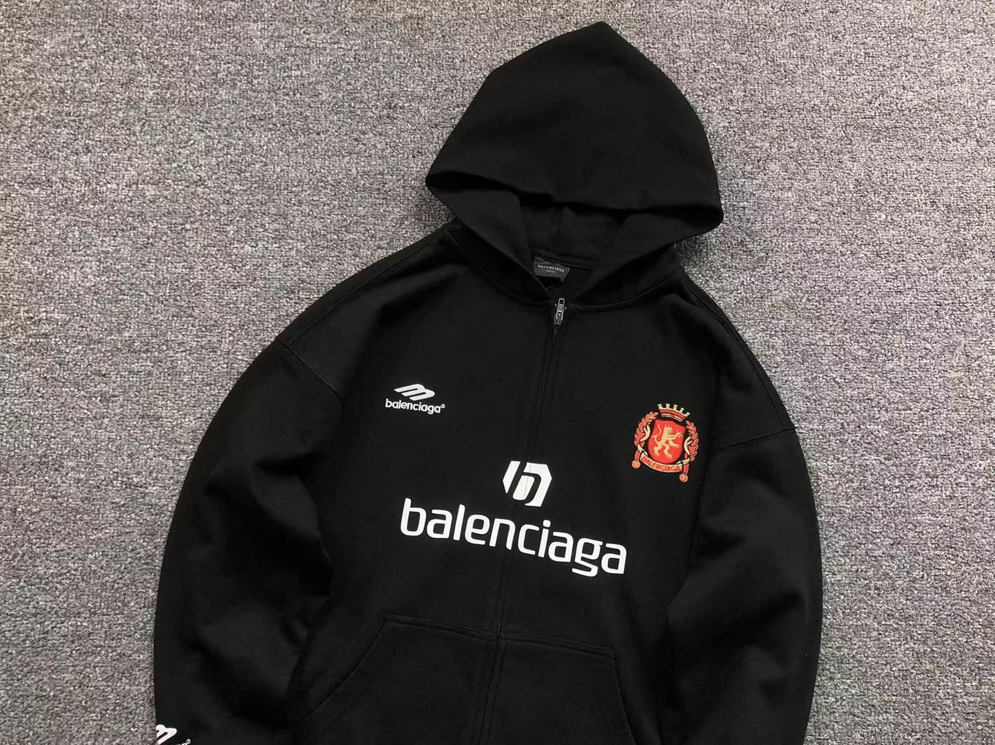 Campera Balenciaga Paris Soccer Negra