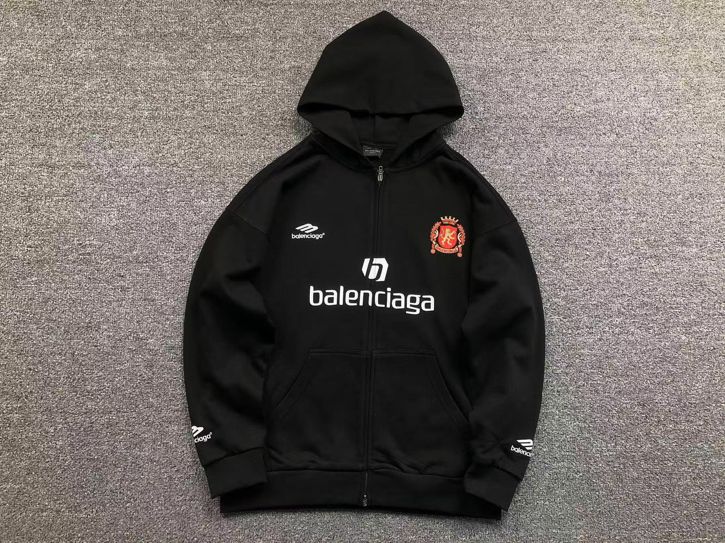 Campera Balenciaga Paris Soccer Negra