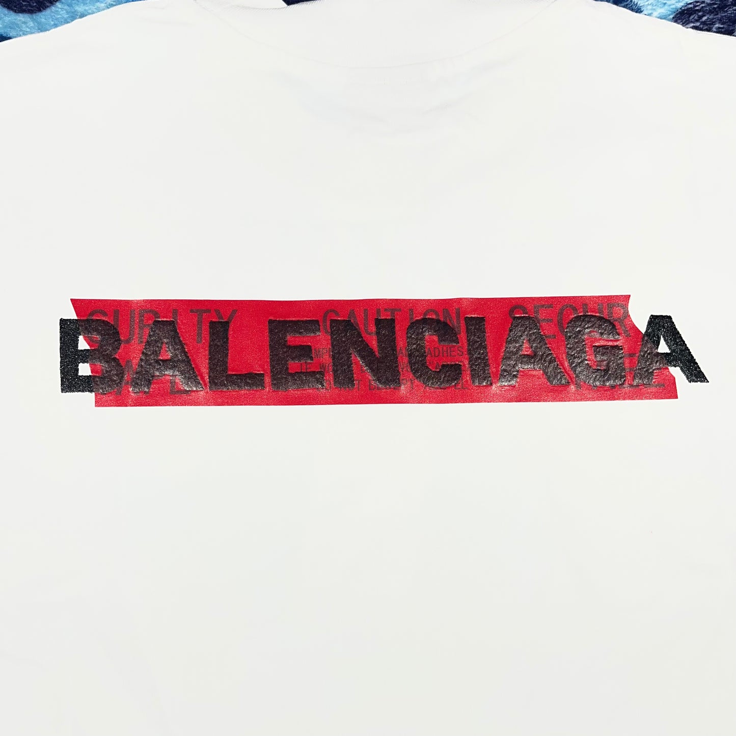Remera Balenciaga Red Tape Blanca