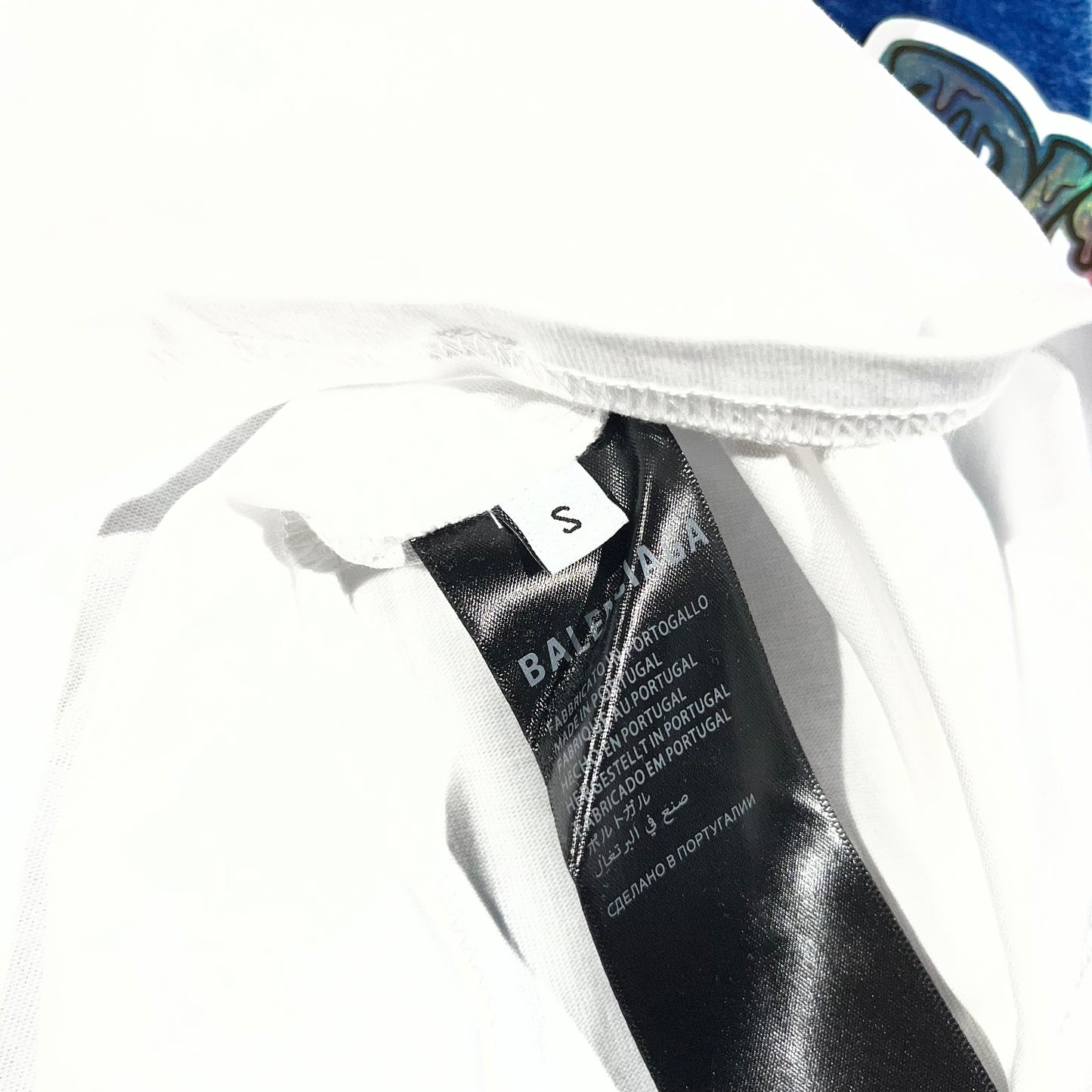 Remera Balenciaga Red Tape Blanca