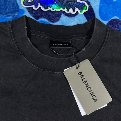 Remera Balenciaga Tape Type Cinta Negra