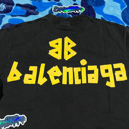 Remera Balenciaga Tape Type Cinta Negra