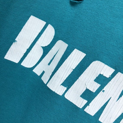 BALENCIAGA CAPS DESTROYED FLATGROUND T-SHIRT SKY BLUE