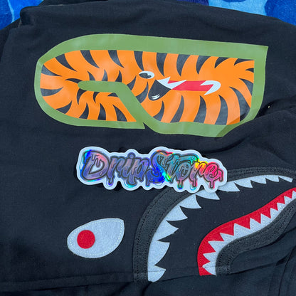 Campera Bape 1St Camo Shark Full Zip Buzo Negro