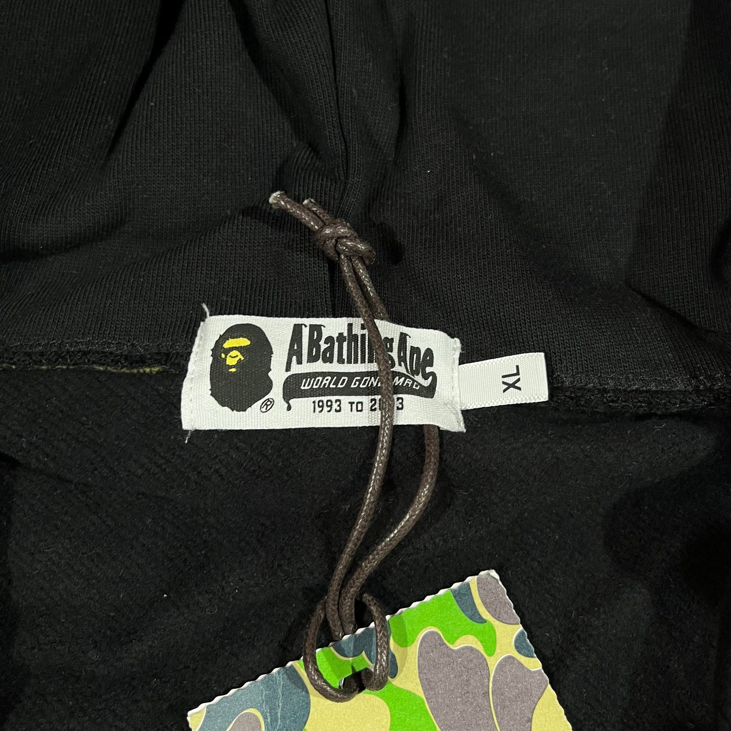 Campera Bape 1St Camo Shark Full Zip Buzo Negro