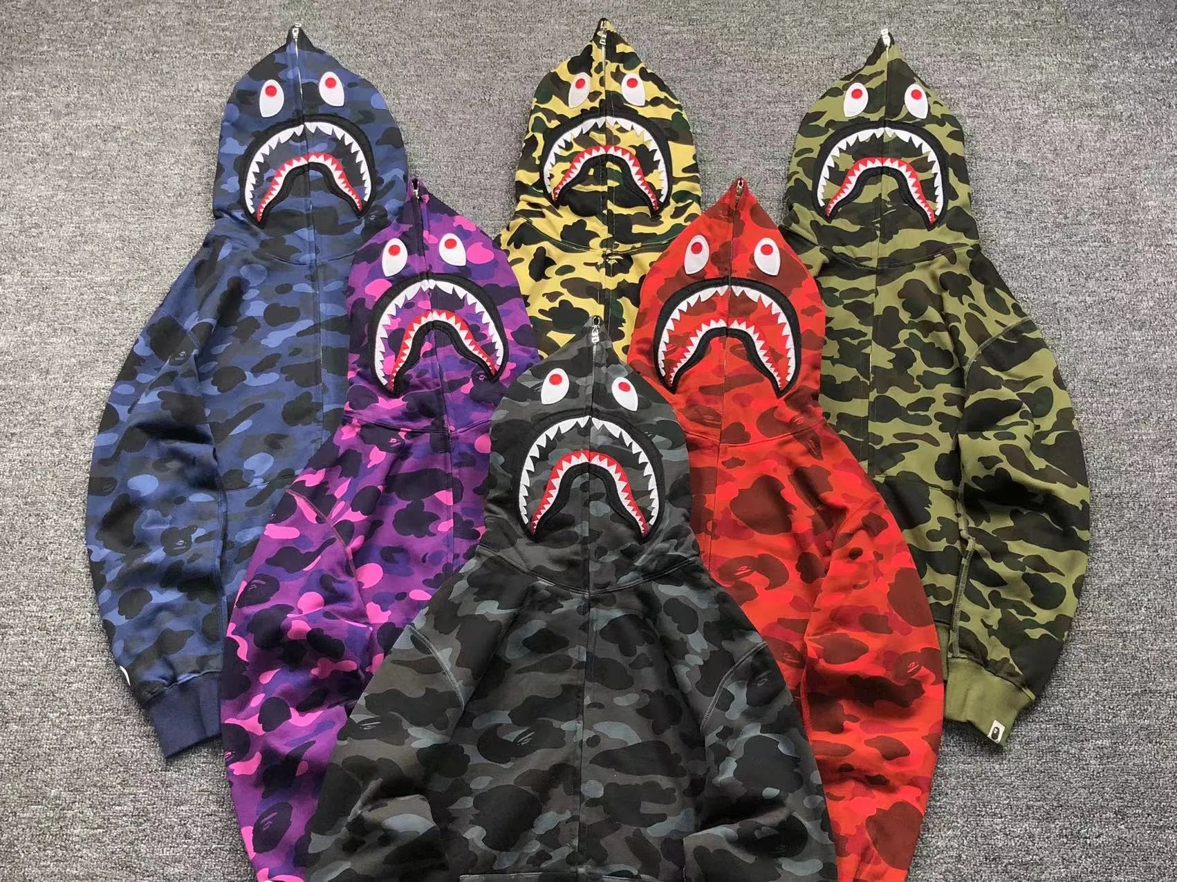 bape-1st-camo-shark-full-zip-hoodie-green-10-Drip Store Argentina