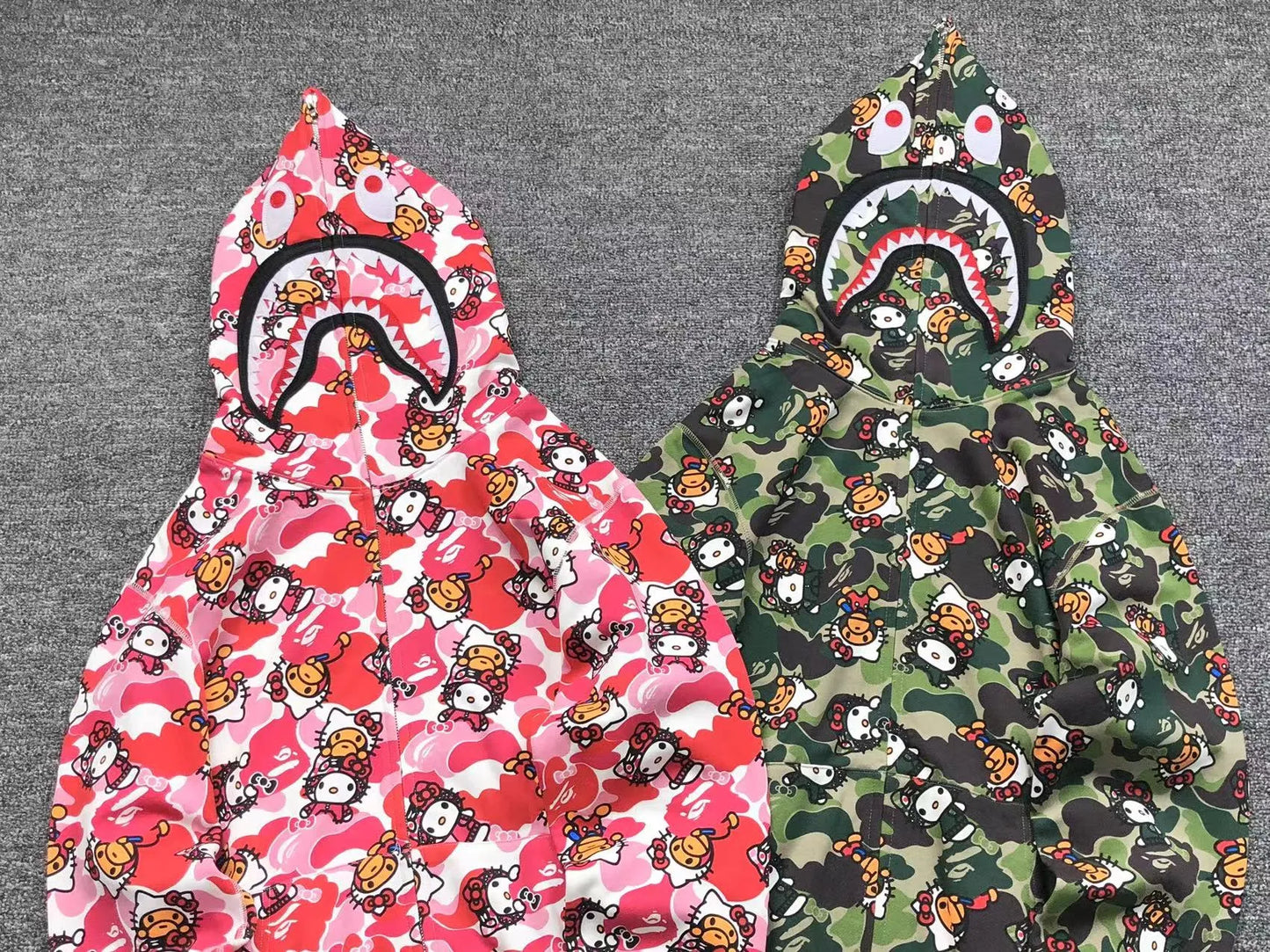 bape-abc-camo-hello-kitty-shark-full-zip-hoodie-green-17-Drip Store Argentina