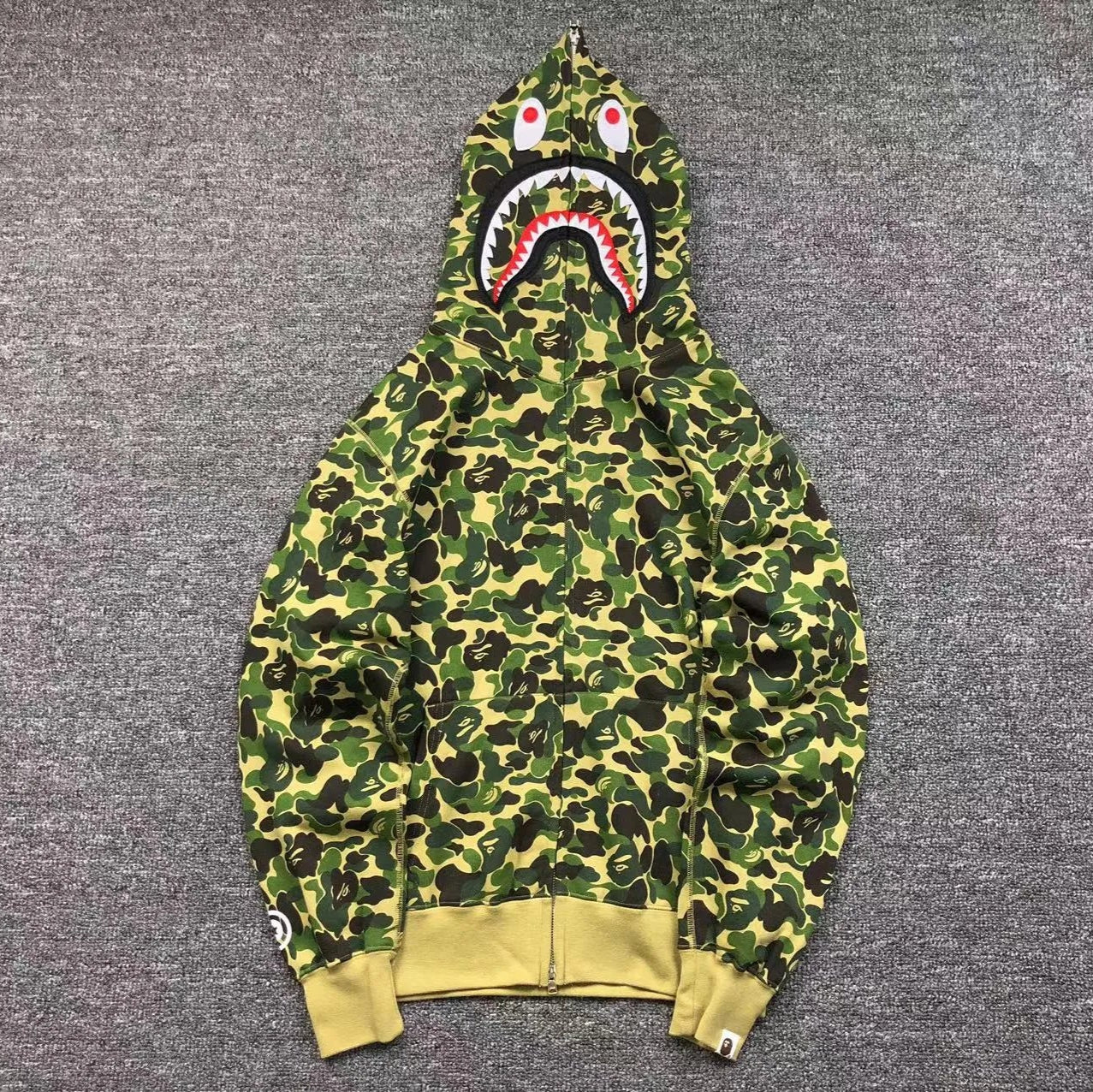 bape-abc-camo-shark-full-zip-hoodie-green-Drip Store Argentina