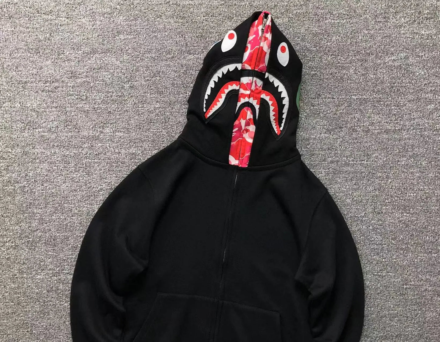 bape-abc-shark-full-zip-double-hoodie-black-pink-10-Drip Store Argentina