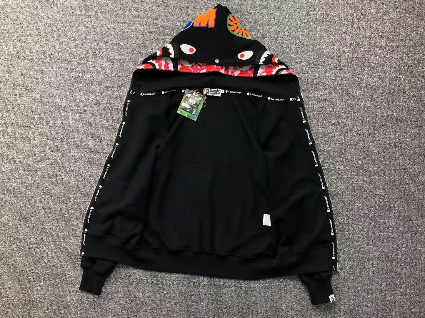 bape-abc-shark-full-zip-double-hoodie-black-pink-14-Drip Store Argentina
