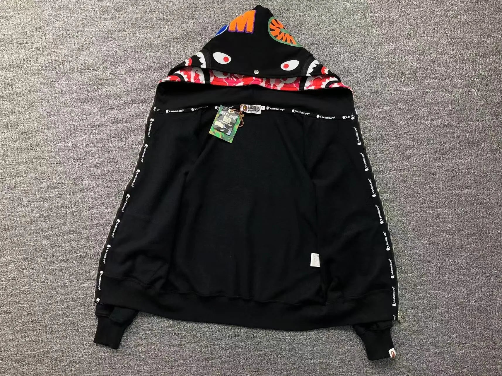 bape-abc-shark-full-zip-double-hoodie-black-pink-14-Drip Store Argentina