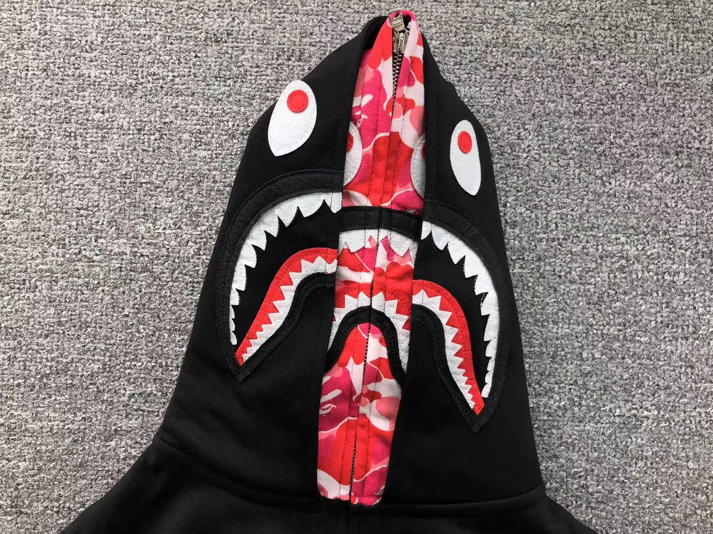 bape-abc-shark-full-zip-double-hoodie-black-pink-2-Drip Store Argentina