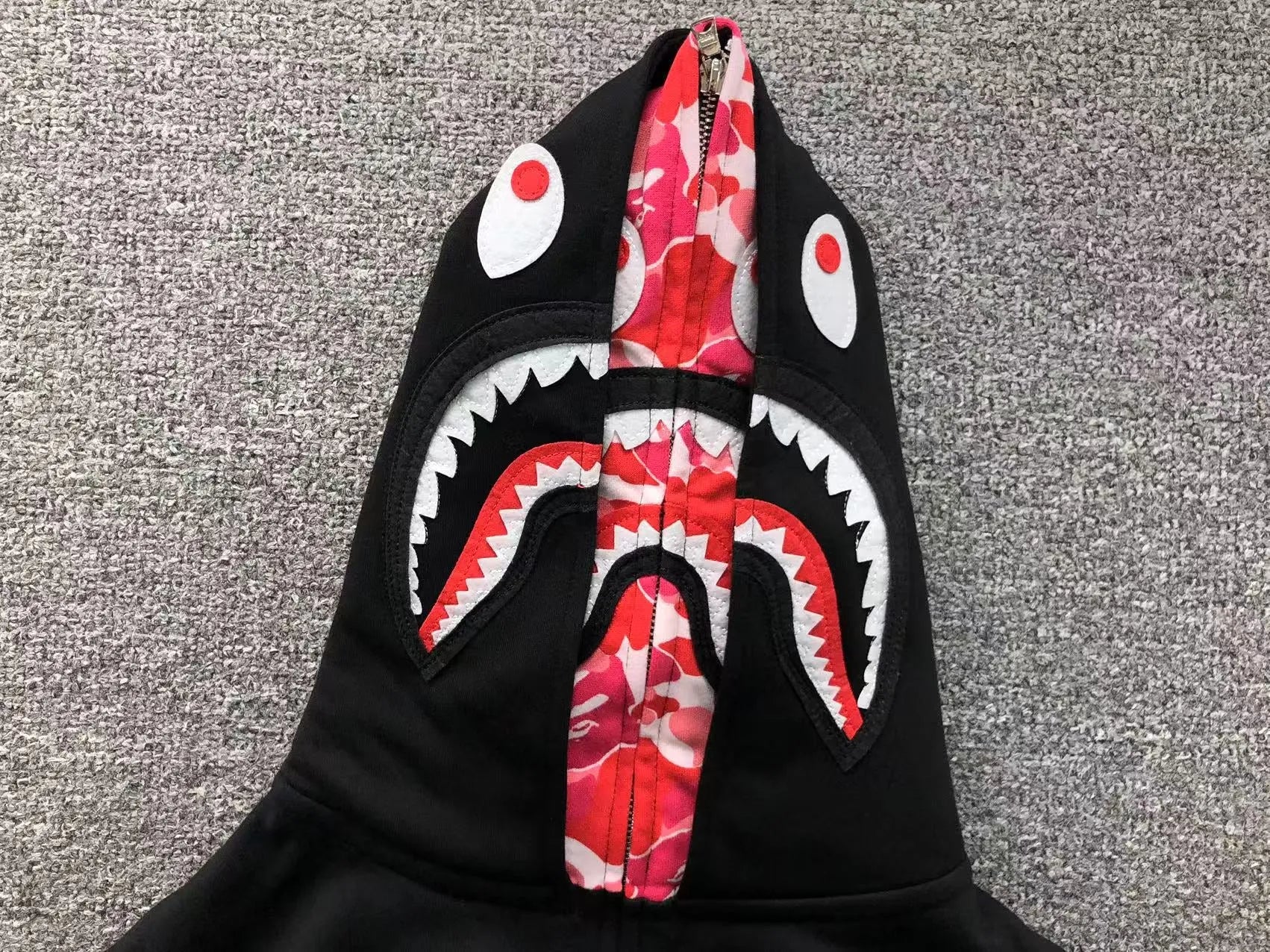 bape-abc-shark-full-zip-double-hoodie-black-pink-2-Drip Store Argentina