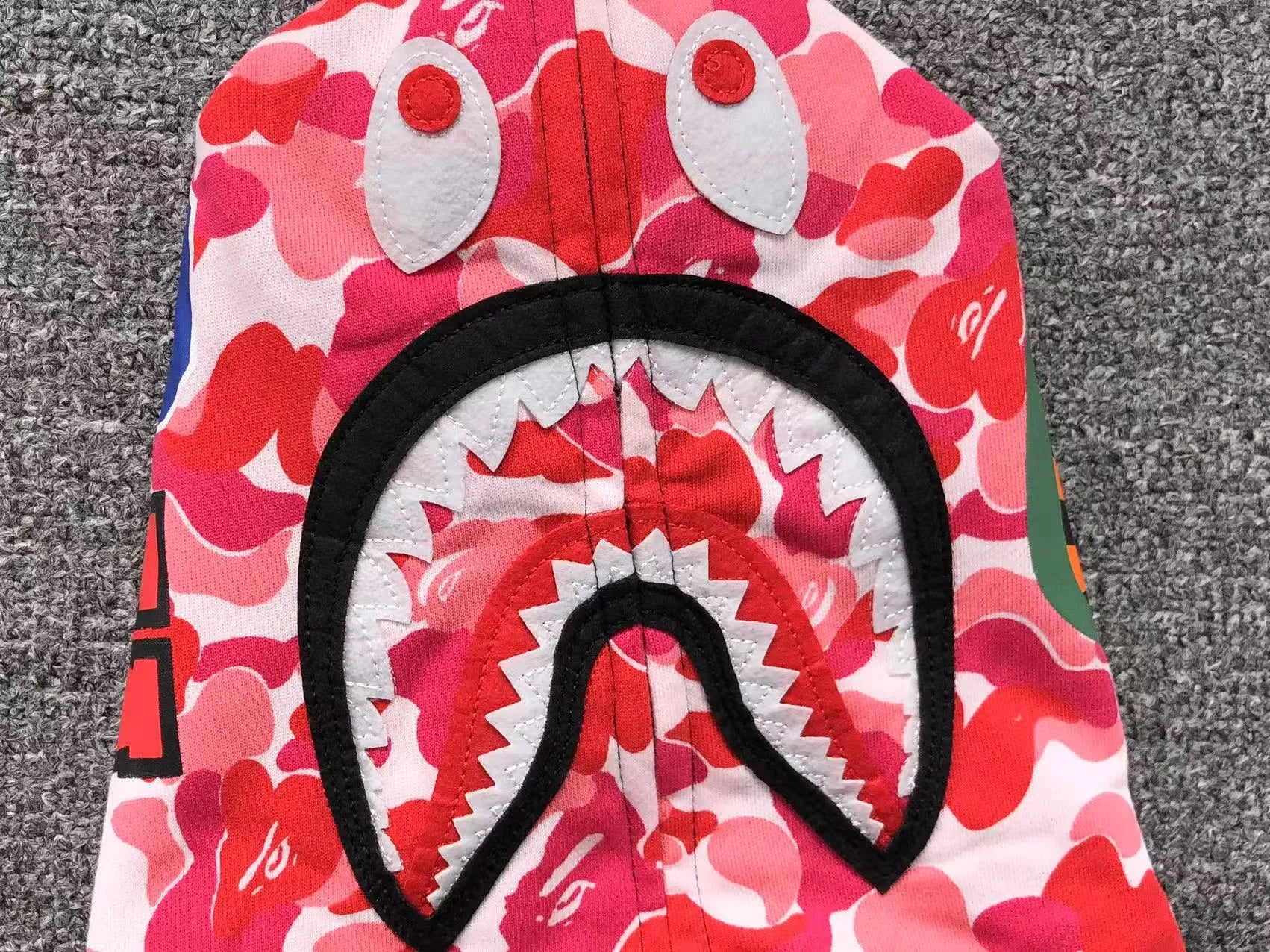 bape-abc-shark-full-zip-double-hoodie-black-pink-6-Drip Store Argentina