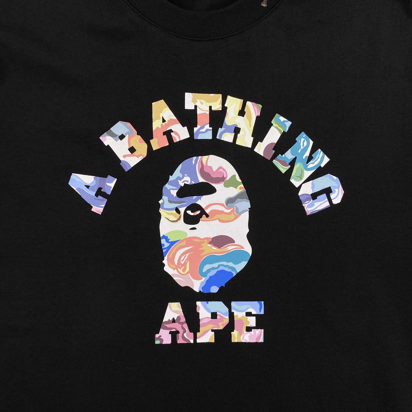 Remera Bape Art Camo Negra