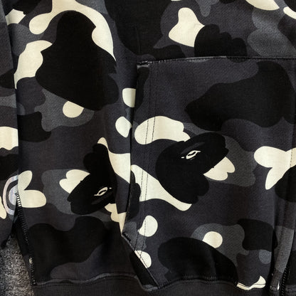 Campera Bape City Camo Shark Full Zip Negra
