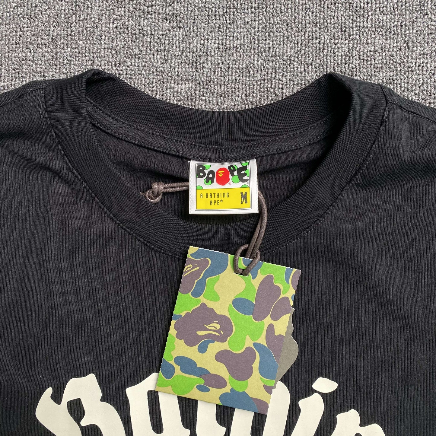 Remera Bape College Negra