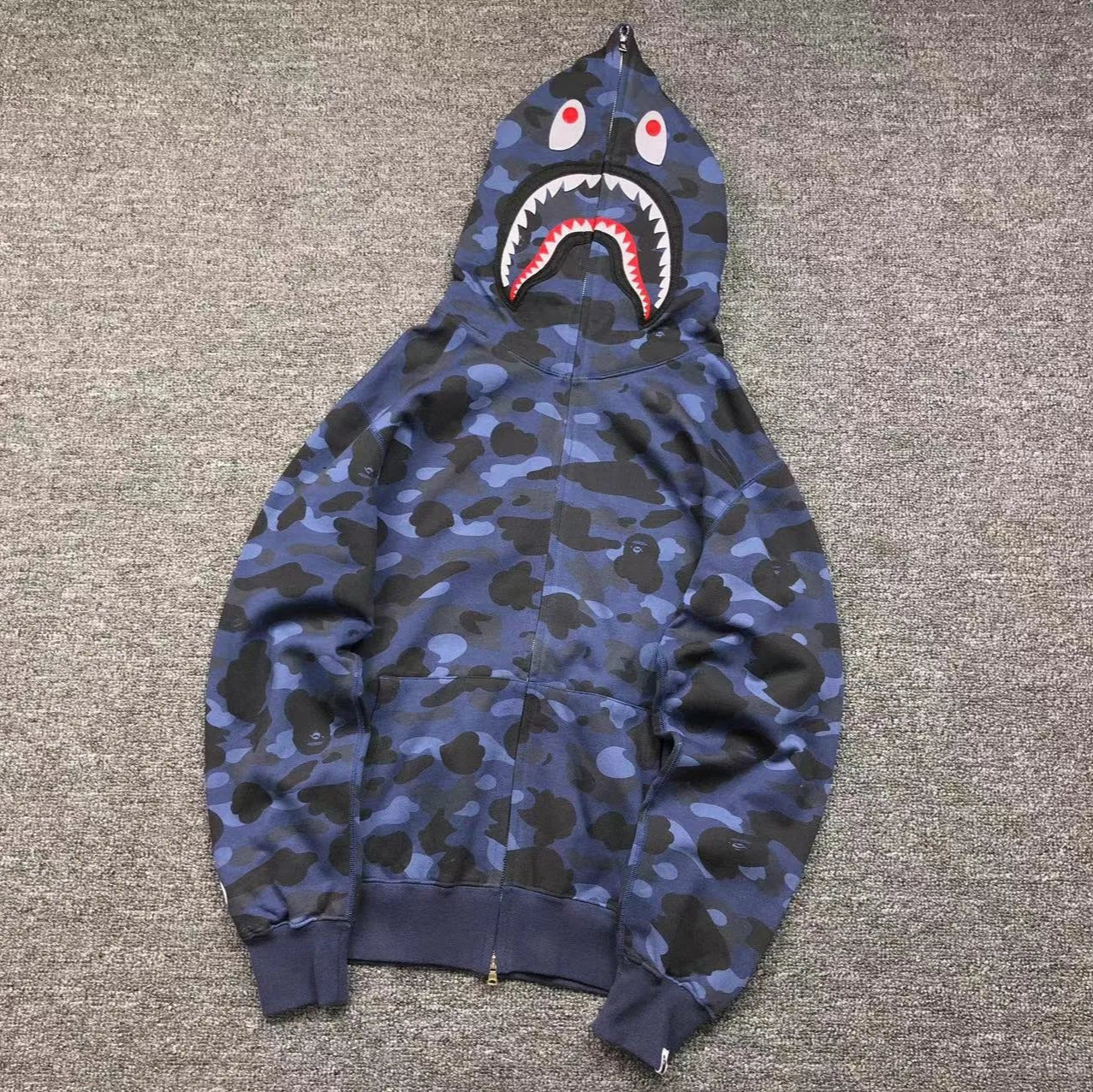 bape-color-camo-shark-full-zip-hoodie-blue-Drip Store Argentina