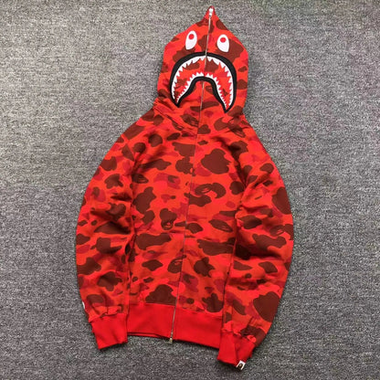 bape-color-camo-shark-full-zip-hoodie-red-Drip Store Argentina