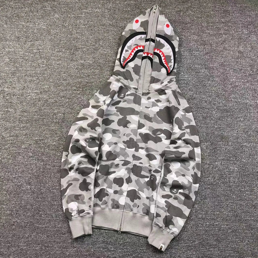 bape-color-camo-shark-wide-full-zip-double-hoodie-gray-Drip Store Argentina