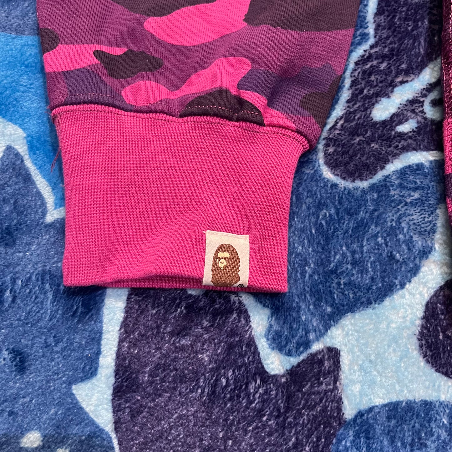 Campera Bape Color Camo Shark Double Violeta