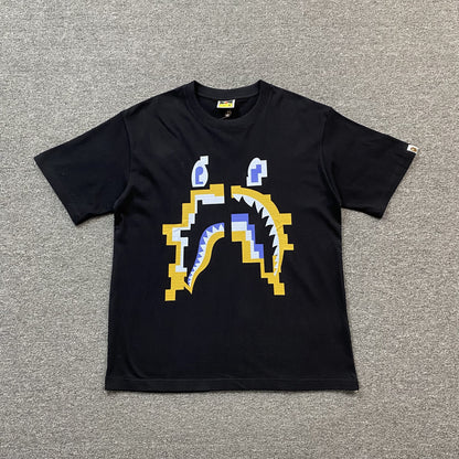 bape-digital-shark-tee-black-Drip Store Argentina