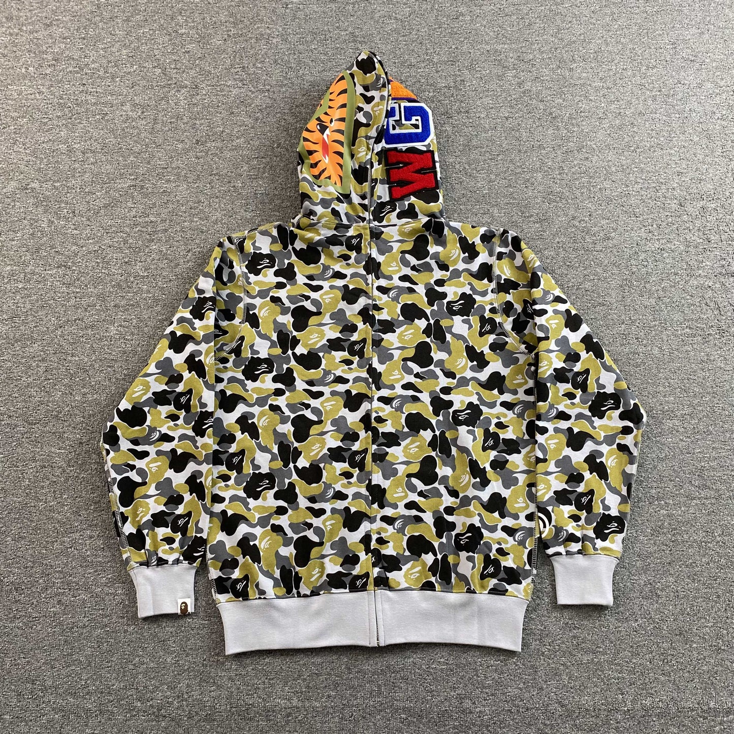 Campera Bape Ginza Separate Shark Full Zip Multicolor