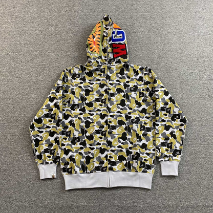 Campera Bape Ginza Separate Shark Full Zip Multicolor
